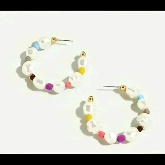 J crew Rainbow pop hoop earrings - Picture 5 of 5